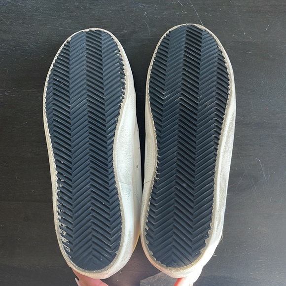 Golden Goose White Superstar Neon Yellow Star Sneakers - Picture 3 of 6